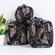 ORGANIC Cotton Handmade block printed Zipper Pouch, Make-up purse Bags, Utility bag - Gift for Her